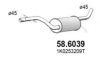 VW 1K0253209A Middle Silencer